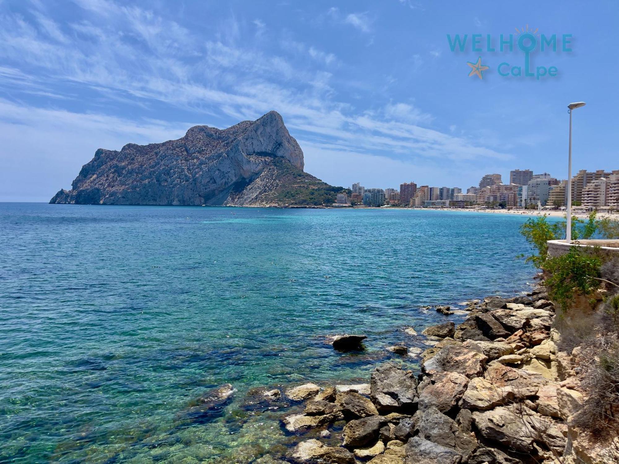 Acuarela Estudio, 1ª Linea, Vista Al Mar, Piscina 卡尔佩 外观 照片