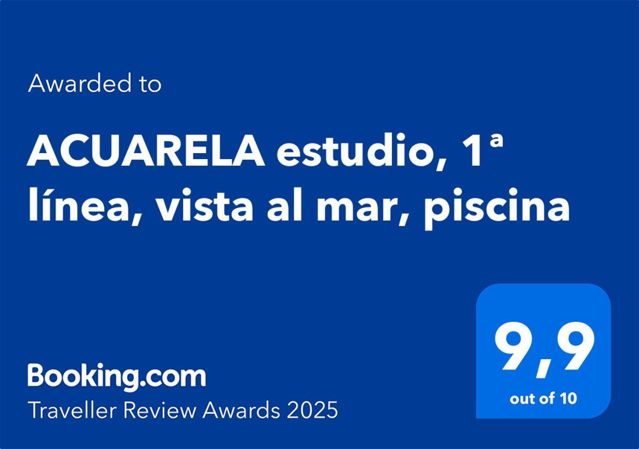 Acuarela Estudio, 1ª Linea, Vista Al Mar, Piscina 卡尔佩 外观 照片